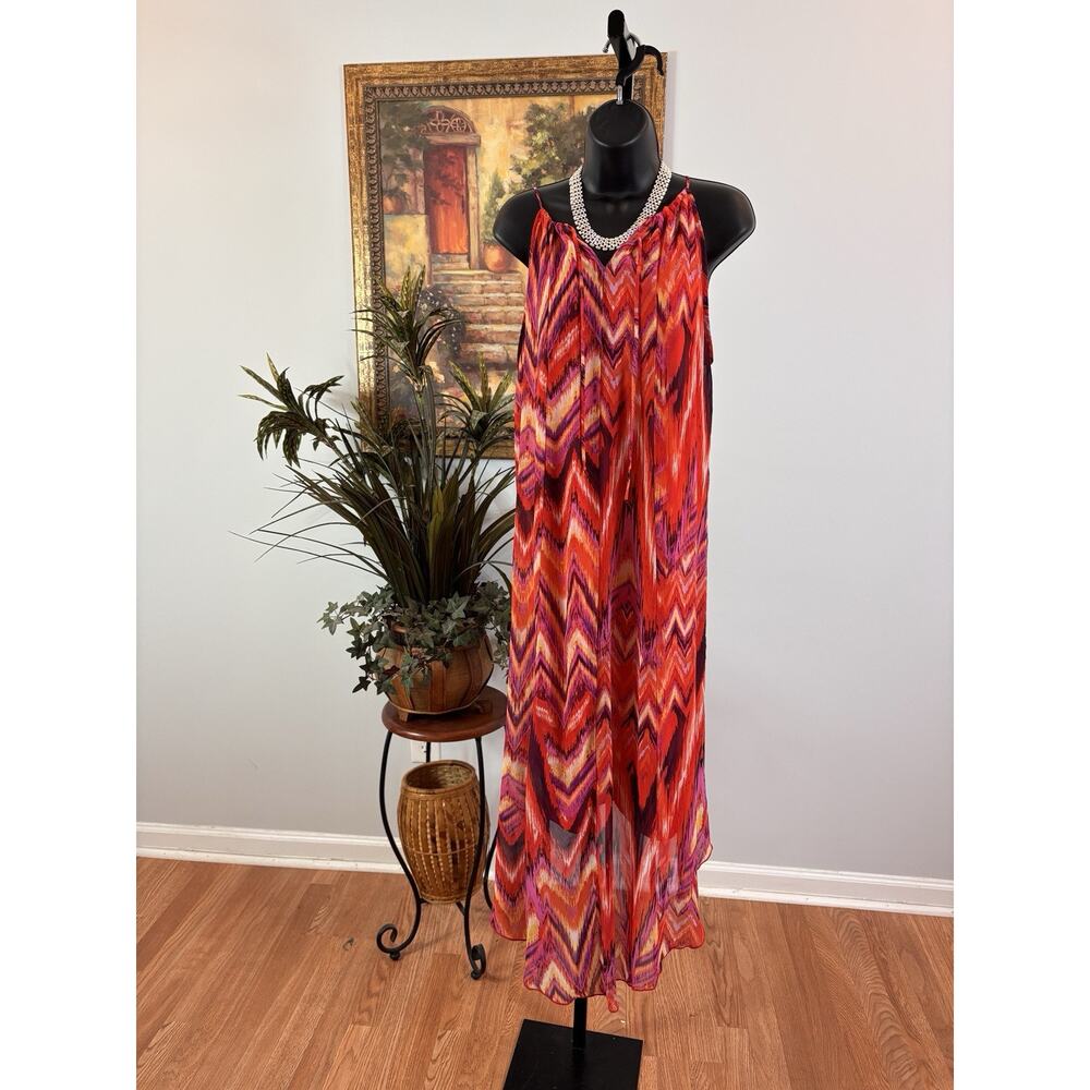 Cynthia Rowley Women Dress 8 Boho Artsy Lagenlook Summer‎ Trapy Sleeve Pullover